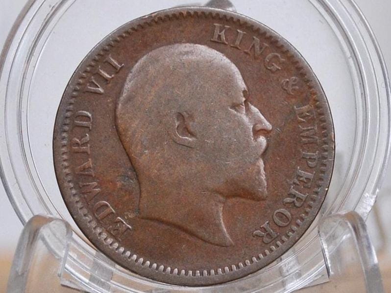 India 1/4 Anna 1908 - Great Condition - 1908 India Quarter Anna - British India One Quarter Anna, High Grade, Great Coin