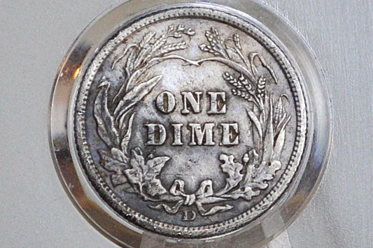 1914 Barber Silver Dime - G-VG (Good-Very Good) Grade - Philadelphia / Denver Mints - 1914 P Barber Dime Liberty Head Dime 1914 P&D