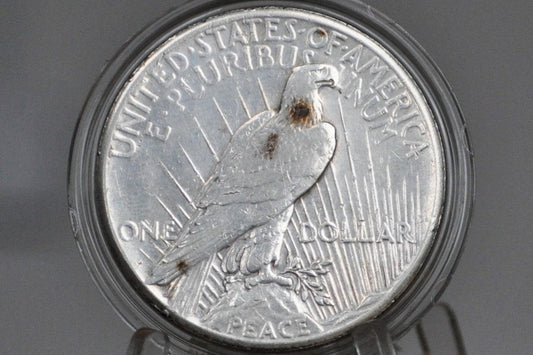 1928 Peace Dollar, Key Date - AU Details, Cleaned - Philadelphia Mint - 1928 P Silver Dollar Key Date 1928 Peace Dollar