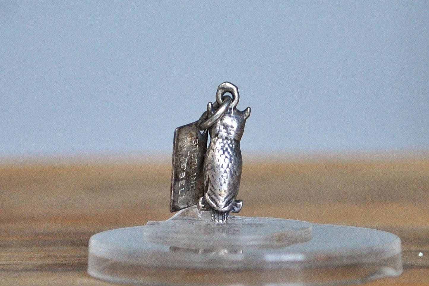 Sterling Silver Bell Trading Post San Diego Zoo Owl Pendant - Stamped and Tested Sterling Silver - Native American Silver