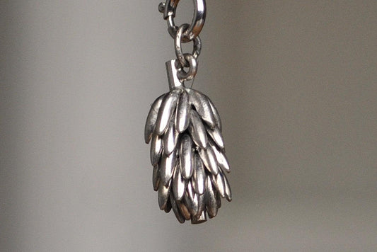 Amazing Sterling Silver Banana Bunch Pendant - Tested Sterling Silver - J.M. Fischer & Co. Sterling Charm