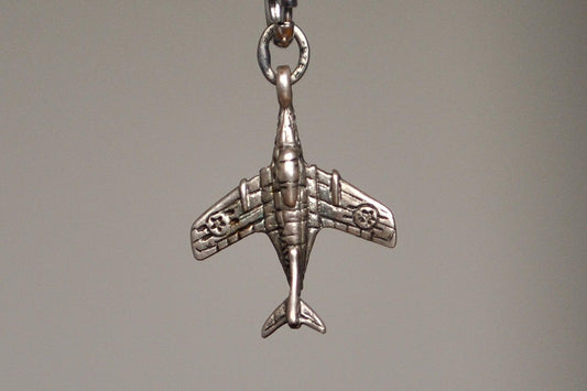 Rare Sterling Silver NAVY Fighter Jet Pendant - Tested and Stamped Sterling Silver - Beau Sterling Charm