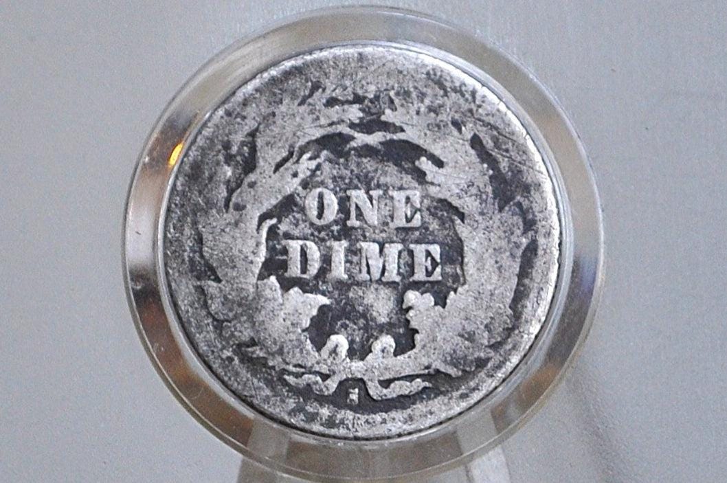 1891-S Seated Liberty Dime - VG Condition - 1891 S Silver Dime / 1891 Liberty Seated Dime - Lower Mintage Date -
