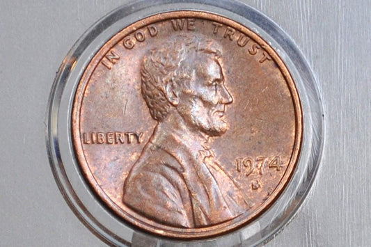 1974 P,D,S Lincoln Memorial Penny - Philadelphia, Denver, San Francisco Mints - Collectible Coin - 1974 P 1974 D 1974 S Memorial Cent