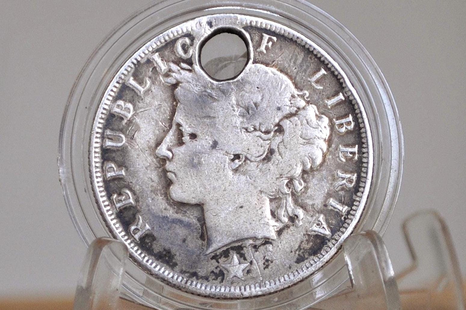 Rare 1906 Silver Liberia 50 Cents - UK Minted Liberia Fifty Cents - 24 –  Treasure Hunter Co