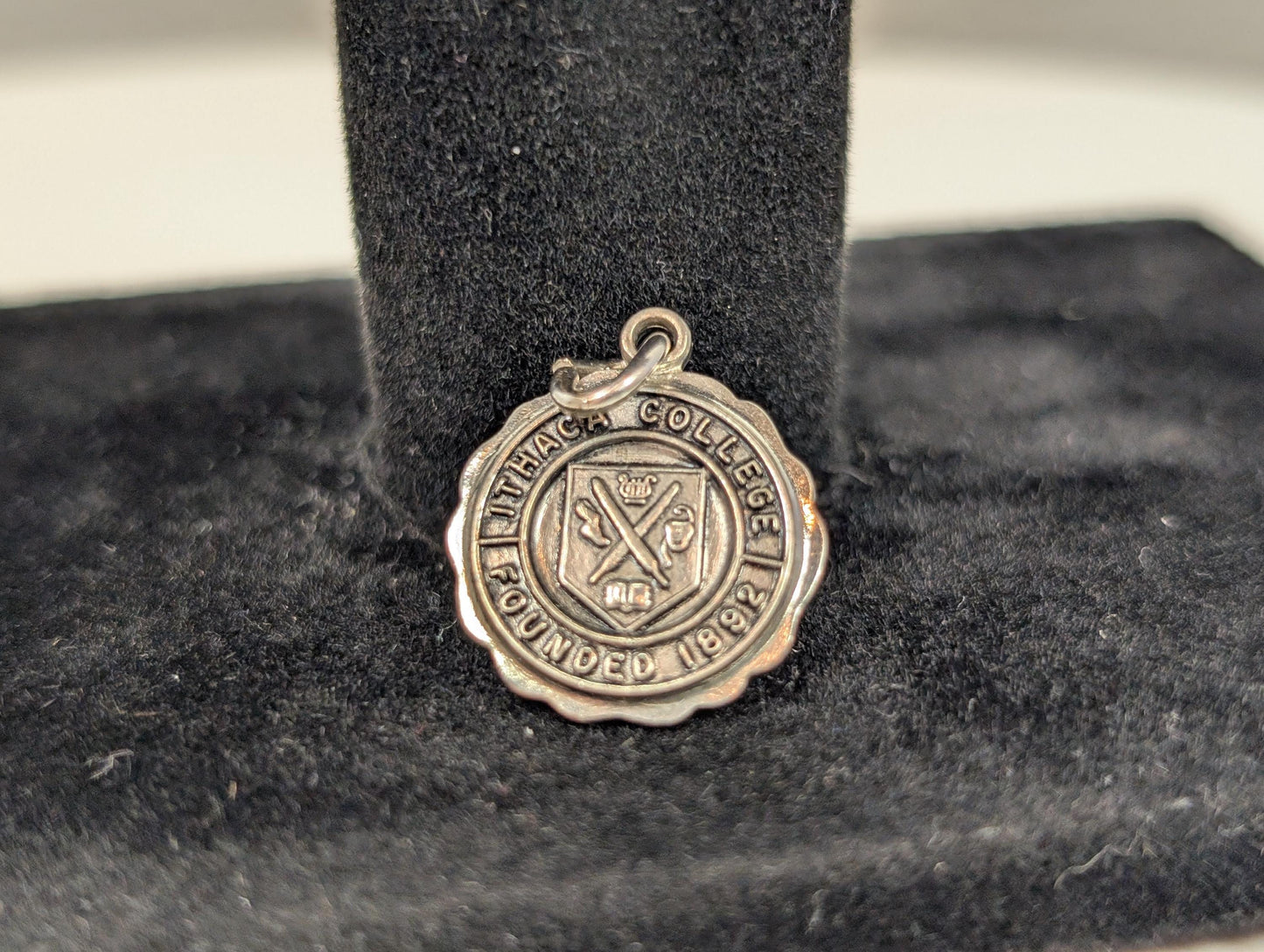 Sterling Silver Ithaca College Founding Pendant - Tested Sterling Silver - New York College Charm