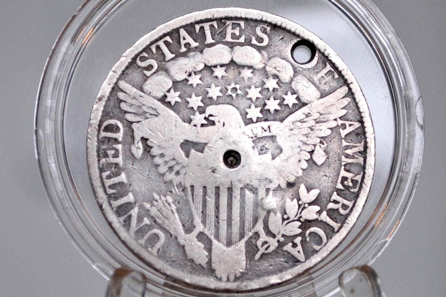 1805 Draped Bust Half Dollar - VG+ Details, Holed / Damage - 1805 Half Dollar US Half Dollar 1805 Early American Coin, Scarce, Authentic