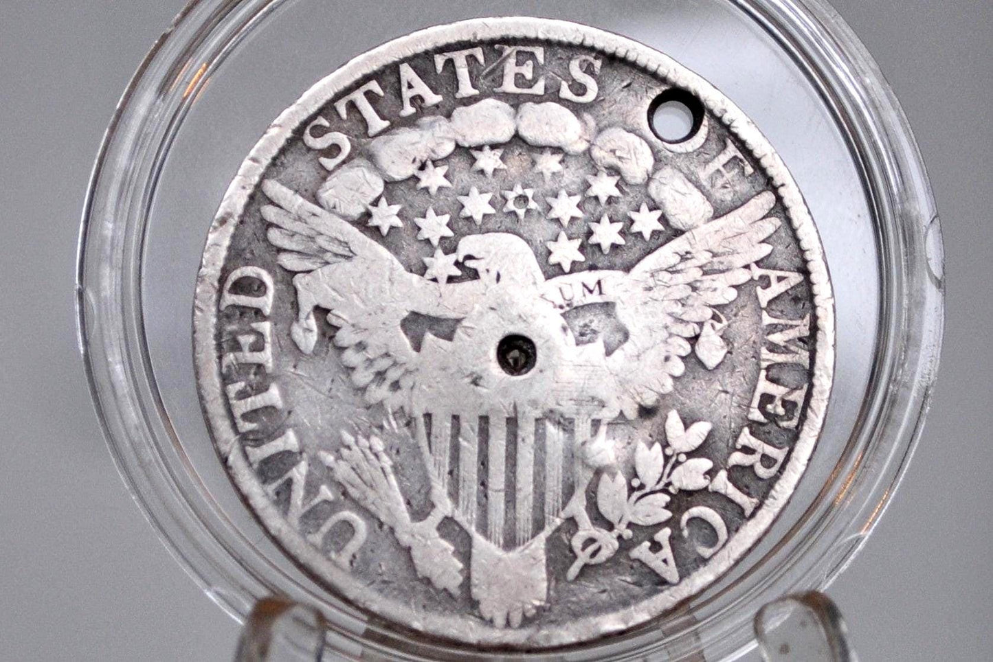 1805 Draped Bust Half Dollar - VG+ Details, Holed / Damage - 1805 Half Dollar US Half Dollar 1805 Early American Coin, Scarce, Authentic