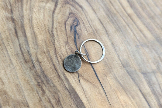 Sterling Silver Cardinal Directions Charm - Stamped and Tested Sterling Silver - Navigators Compass Charm