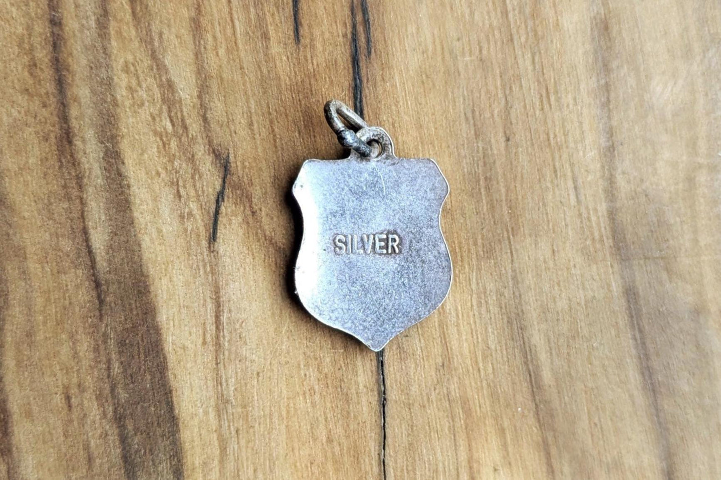 Sterling Silver Scotland Coat of Arms Charm - Stamped and Tested Sterling Silver - Enamel Souvenir Charm