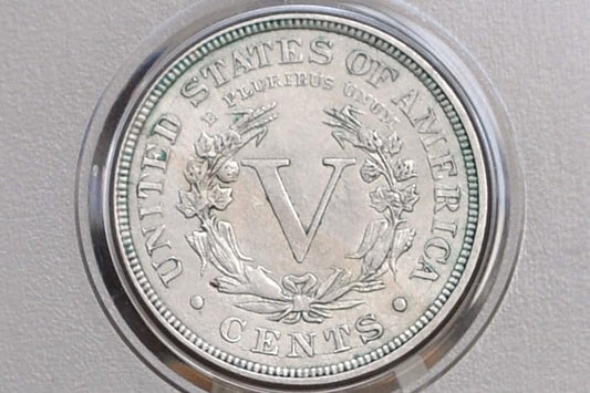 1887 Liberty Head Nickel - Choose by Grade - Semi-Key Date - 1887 V Nickel - Philadelphia Mint - 1887 Nickel - V Nickel Key Date