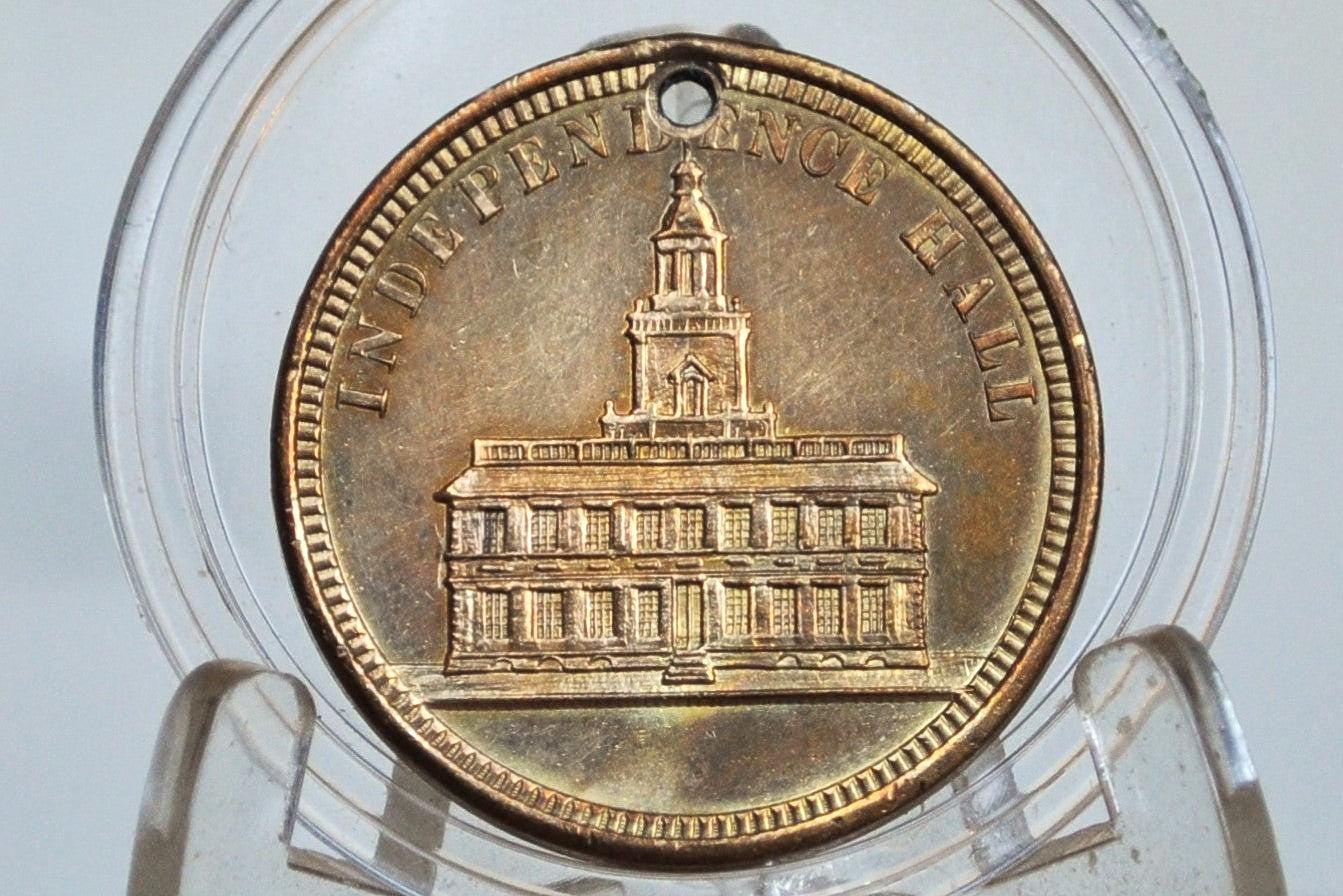 1861-1866 Fraternity Charity Loyalty Military Medallion - 1861 - 1866 GAR National Encampment Fraternity Charity Loyalty