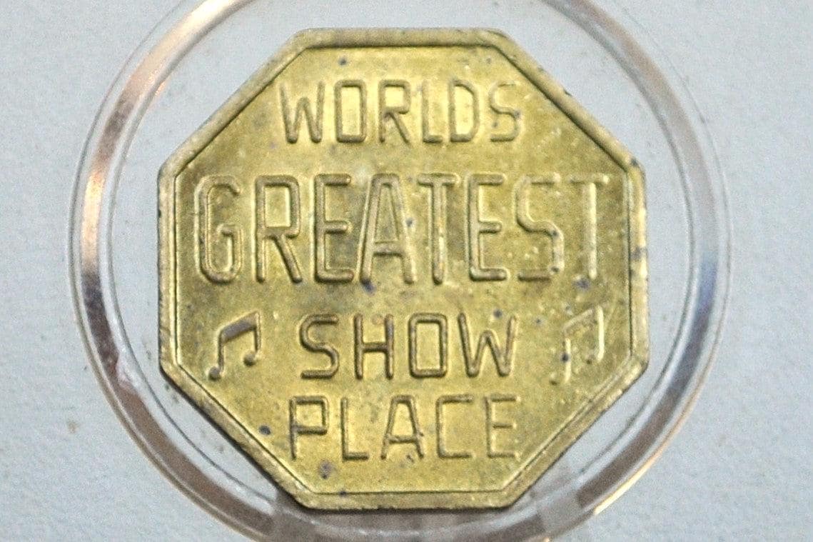 Show World Center 8 Ave, N.y.c. 42 St. Token - World Greatest Show Place Token