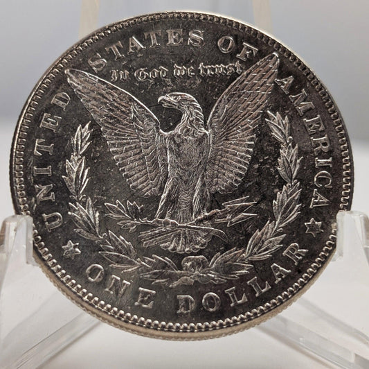 Stunning 1878 Proof-Like Morgan Silver Dollar 7 TF Tail Feathers First Year of Issue Mirror-Like Finish