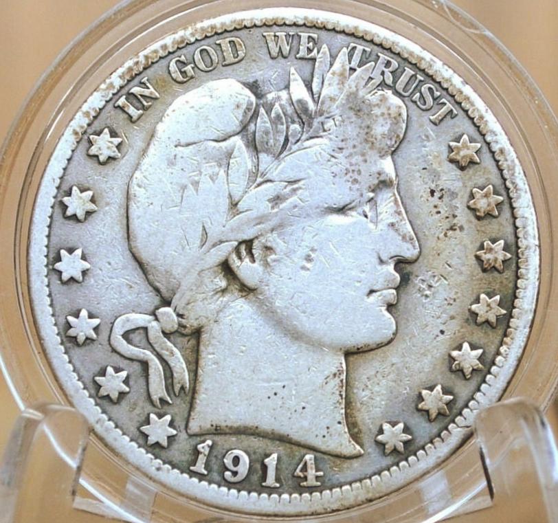 1914-S Barber Silver Half Dollar - Choose by Grade / Condition