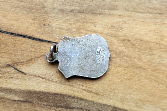 Sterling Silver Mont Tremblant Skier Charm - Stamped and Tested Sterling Silver - Quebec Mountain Charm - Canadian Skiing