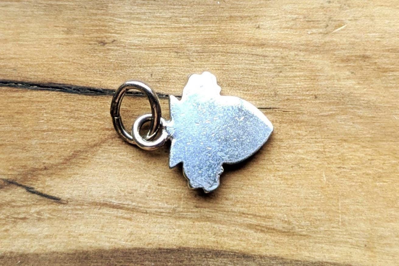 Scarce Mini Sterling Silver West Point Crest Pendant - Tested Sterling Silver - Military Academy Medallion - USMA Charm