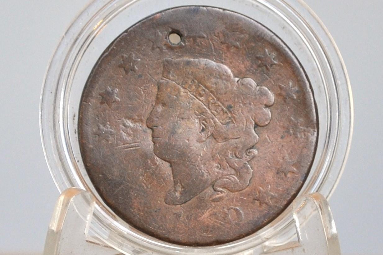 1820 Matron Head Large Cent Small Date - AG/G, Small Date - 1820 Liberty Head Cent - 1820 US One Cent - Matron Head 1816 to 1835