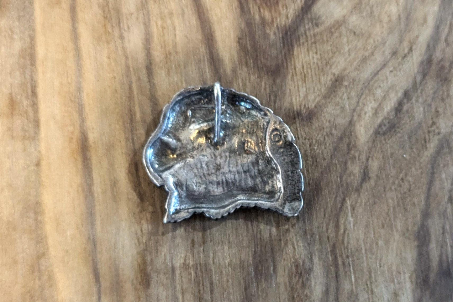 Native Silver Eagle Head Pendant - Stamped and Tested Sterling Silver - Patriotic/Brave Jewelry