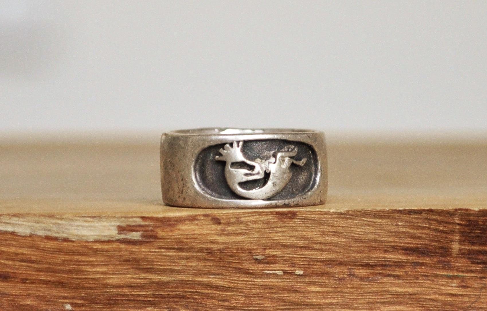 Kokopelli Native American Indian Ring