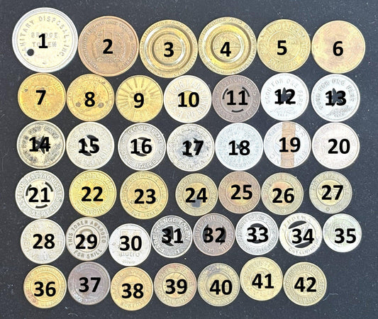 Over 40 Transit Tokens, Pick Your Variant! - Unique Vintage Transit Tokens Pick your Variant!!!