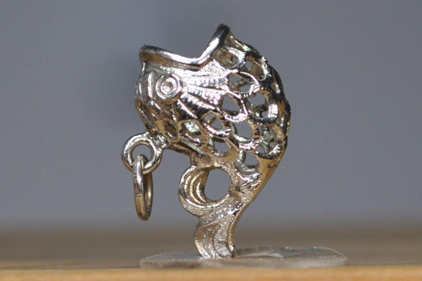 Sterling Silver Whale Charm - Stamped / Tested Sterling Silver - Awesome Whale Charm!