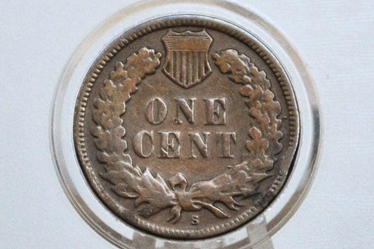 1909-S Indian Head Penny - Very Rare, Key Date - Vg - 1909 S Us One Penny - 1909 S Mint Indian Head Cent 1909 S Mark