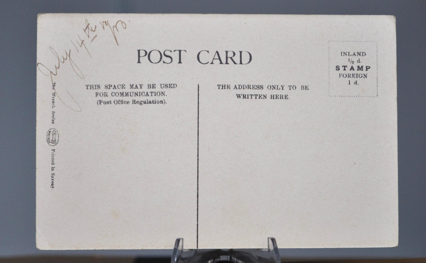 1910 Arthur's Seat Postcard, Edinburgh Scotland - The Wrench Series No 278 - Antique Scottish Postcard