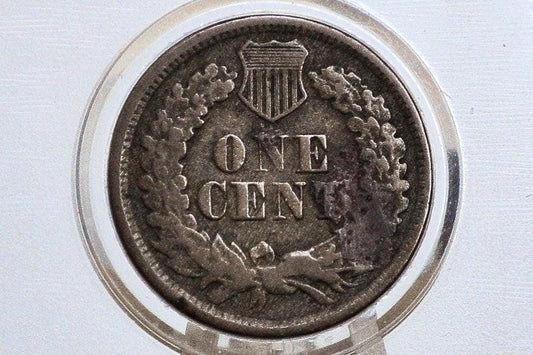 1864-L Indian Head Penny Bronze - Fine Details, Prior Corrosion - 1864 L Cent - Bronze Variety, L - Incredible Obverse, Affordable Coin