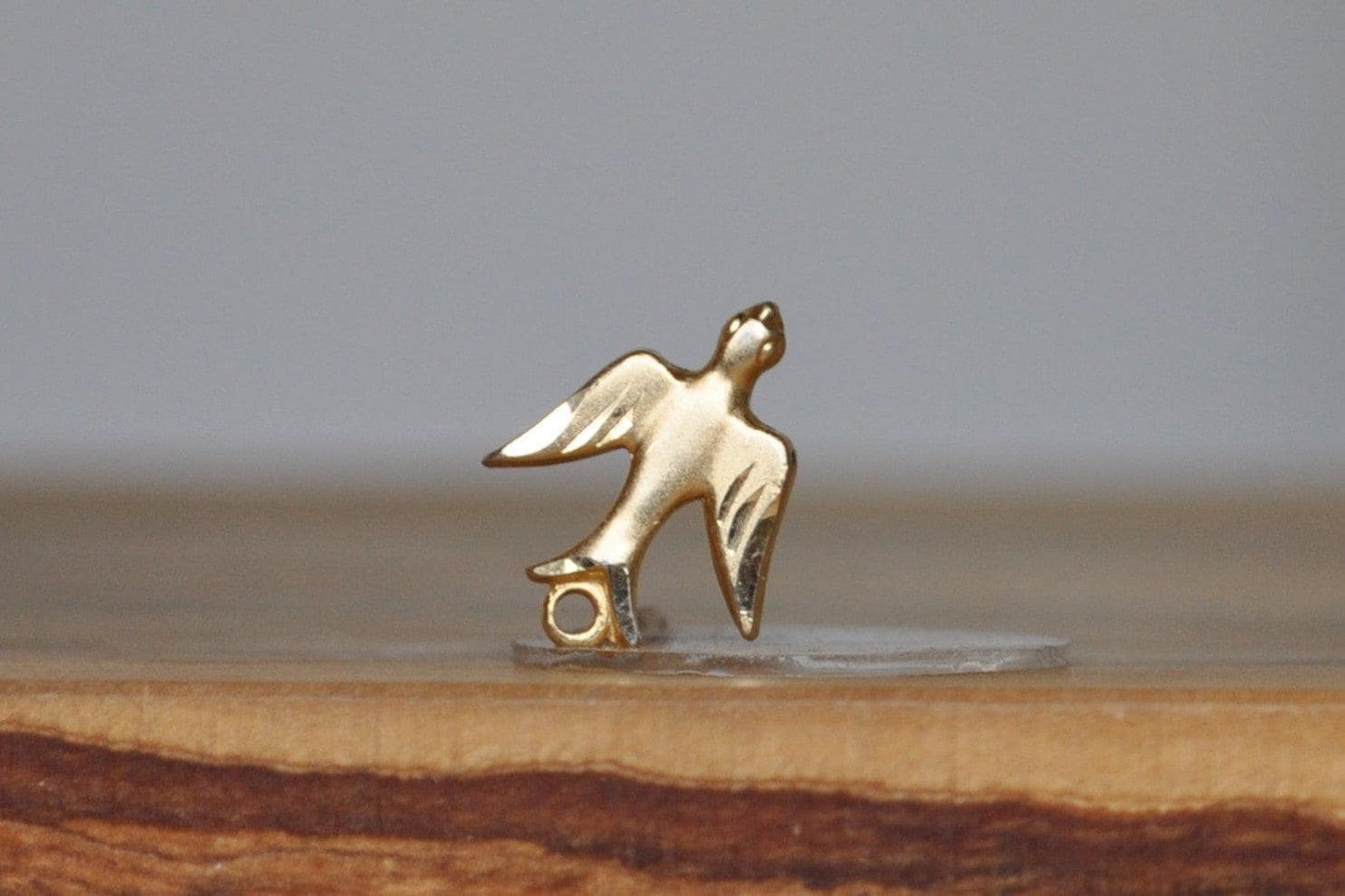 12K Gold Filled Religious Dove Charm - Stamped and Tested 12K Gold Filled - Holy Ghost, Holy Spirit