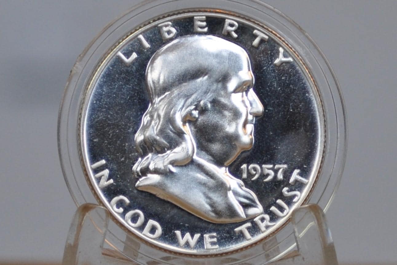 1957 P&D Franklin Half Dollar - Xf-Bu (Extremely Fine To Uncirculated) Choose By Grade - Half Dollar 1957 D Franklin Half Dollar 1957 P