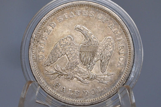 1840 Seated Liberty Half Dollar - MS62, Beautiful Coin - 1840 Liberty Seated Silver Half Dollar Small Letter