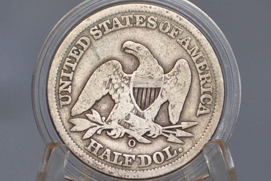 1855-O Seated Liberty Half Dollar - Good Grade / Condition - 1855O Liberty Seated Silver Half Dollar With Arrows