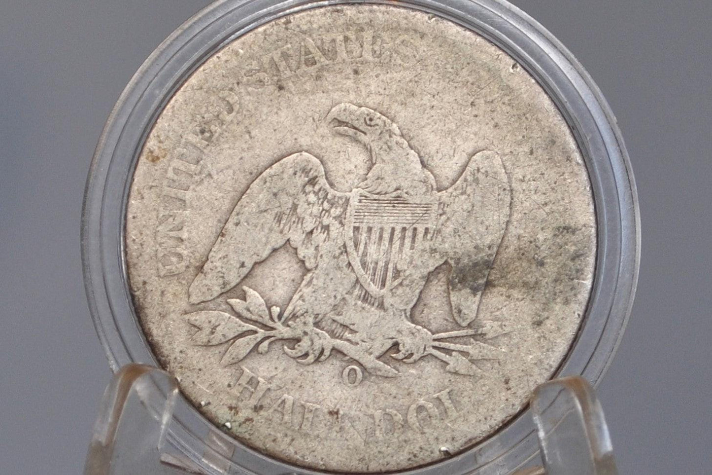 1861-O Seated Liberty Half Dollar - Good - 1861 O Liberty Seated Silver Half Dollar
