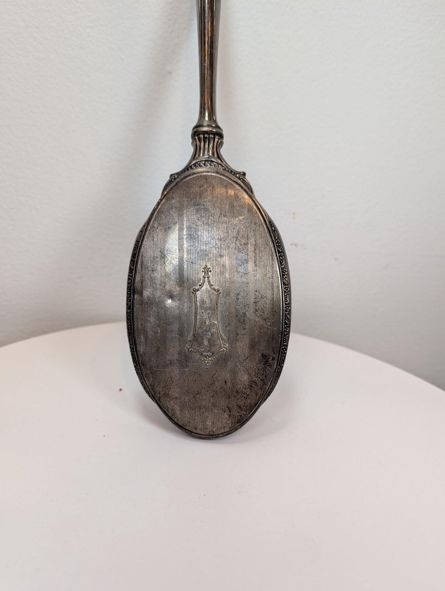 Antique Sterling Silver Hairbrush - Tested Sterling Silver - Antique Hairbrush - Chip on Handle