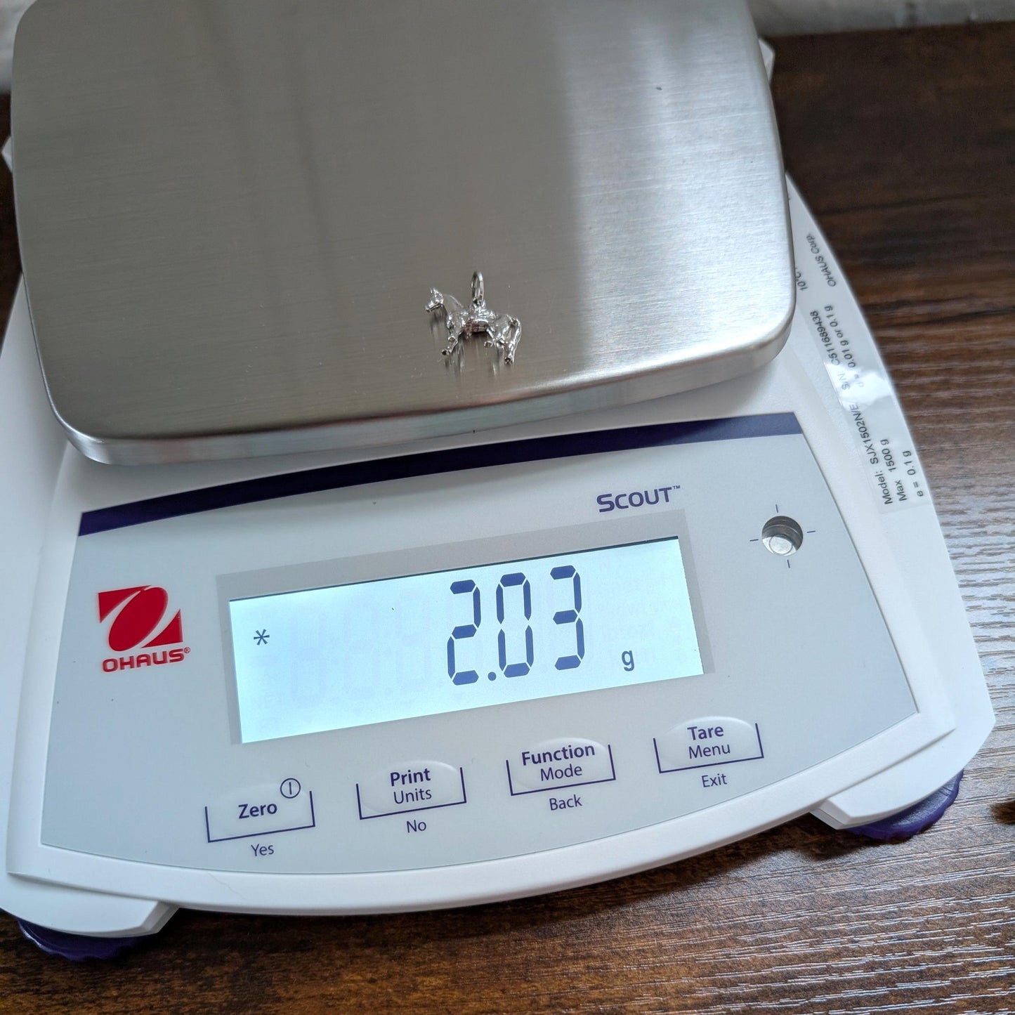 Vintage Sterling Horse Charm - 925 Silver Saddled Equine - 2.03 Grams