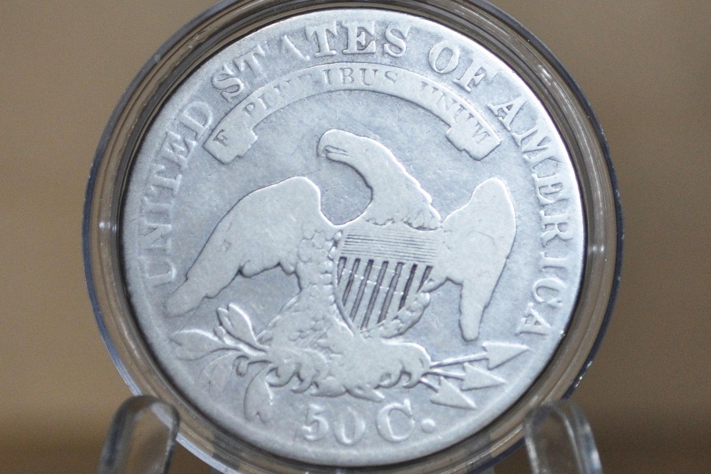 1829 Capped Bust Half Dollar - Good - 1829 Half Dollar US Half Dollar 1829, Rare Early Half, Early American Coin