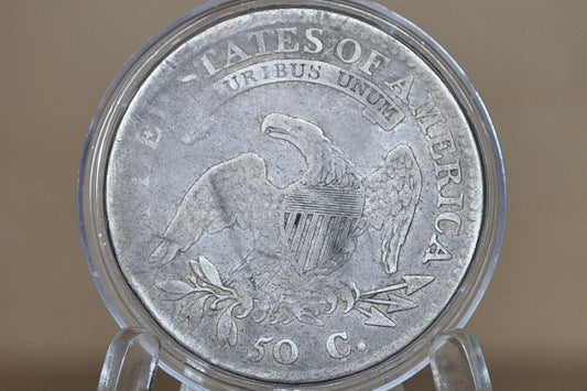 1813 Capped Bust Half Dollar - VG+; Great Date - 1813 Half Dollar US Half Dollar 1813, Rare Early Half, Low Mintage
