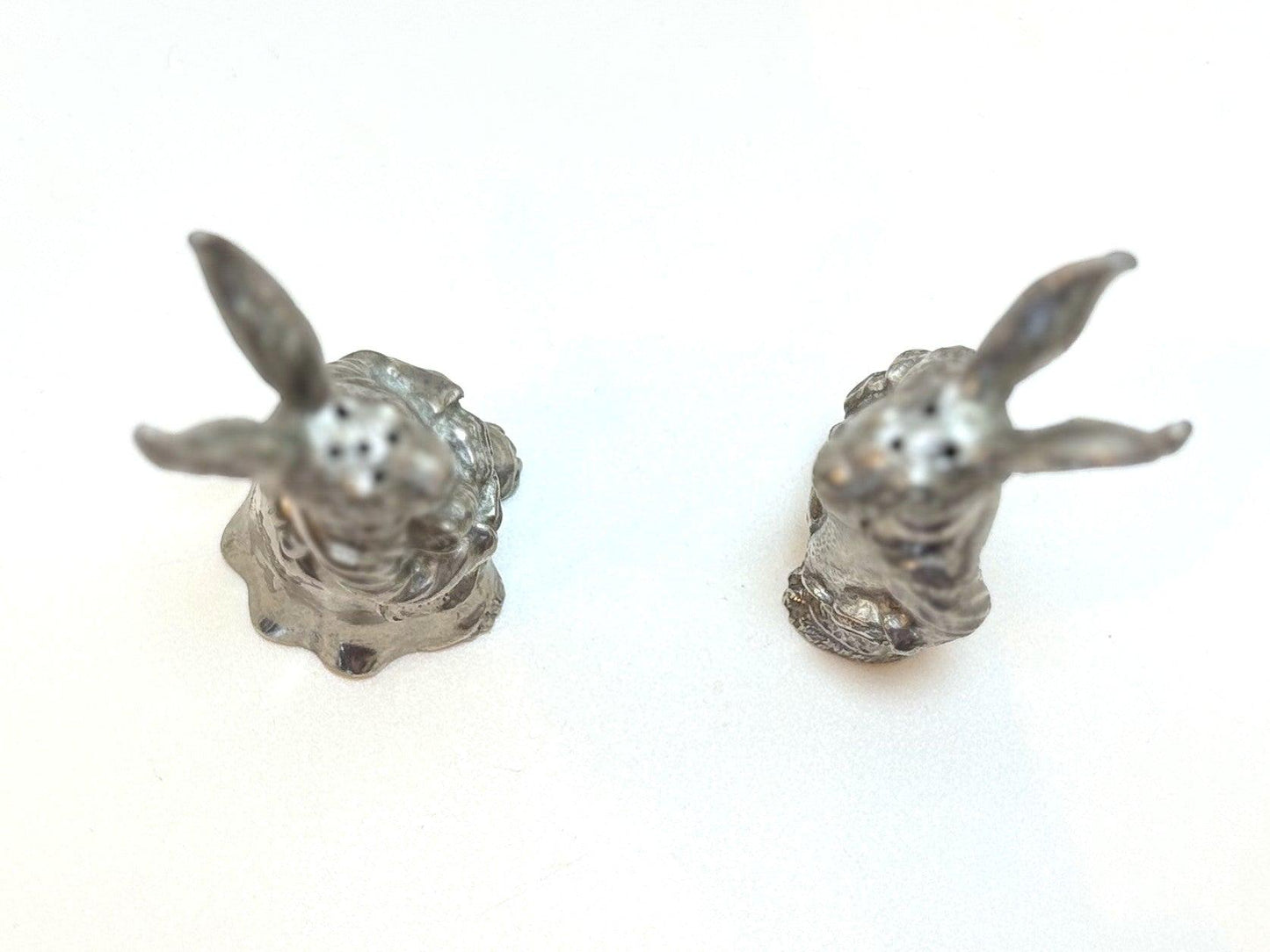 Dressed Rabbits Salt & Pepper Shakers By Vagabond - Antique Easter Rabbits Shaker Set