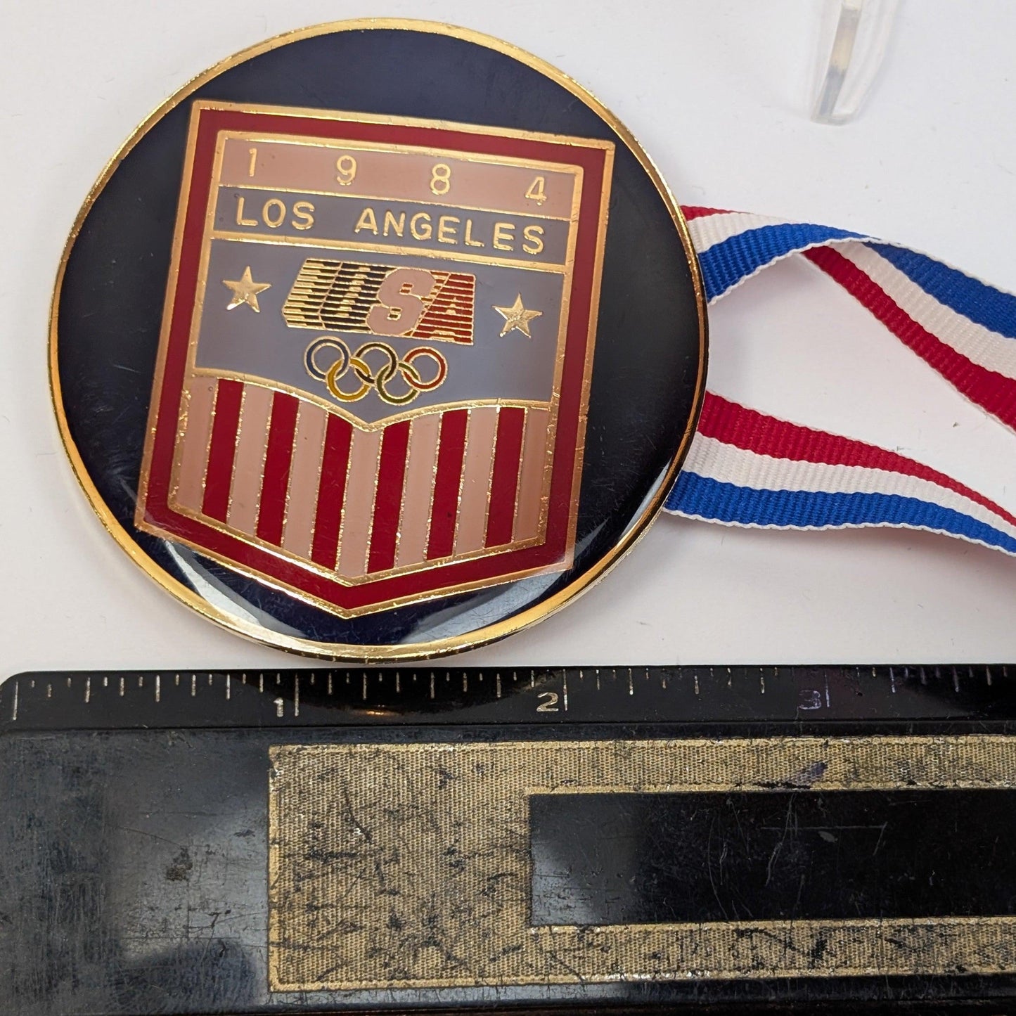 1984 LA Olympic Medal Belt Buckle - Levi Strauss & Co - Los Angeles