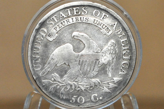 1811 Capped Bust Half Dollar - Fine Details, Old Cleaning - 1811 Half Dollar US Half Dollar 1811 Silver Half Dollar - Early American Coins