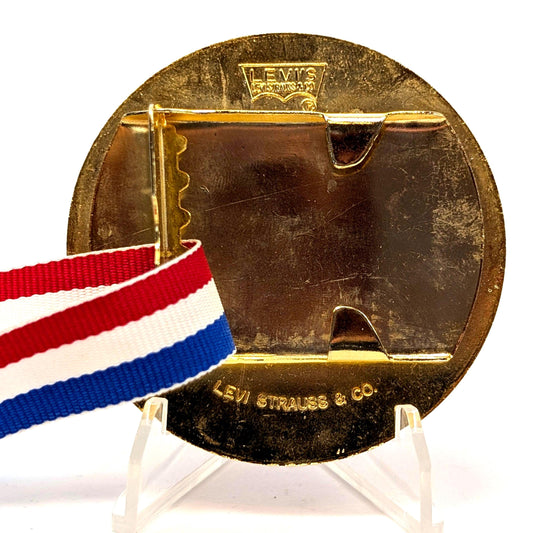 1984 LA Olympic Medal Belt Buckle - Levi Strauss & Co - Los Angeles