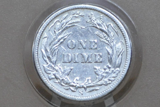 1905 Barber Silver Dimes - Choose by Mint & Grade/Condition, Better Date San Francisco Mint 1905 New Orleans 1905 Dime 1905S 1905O