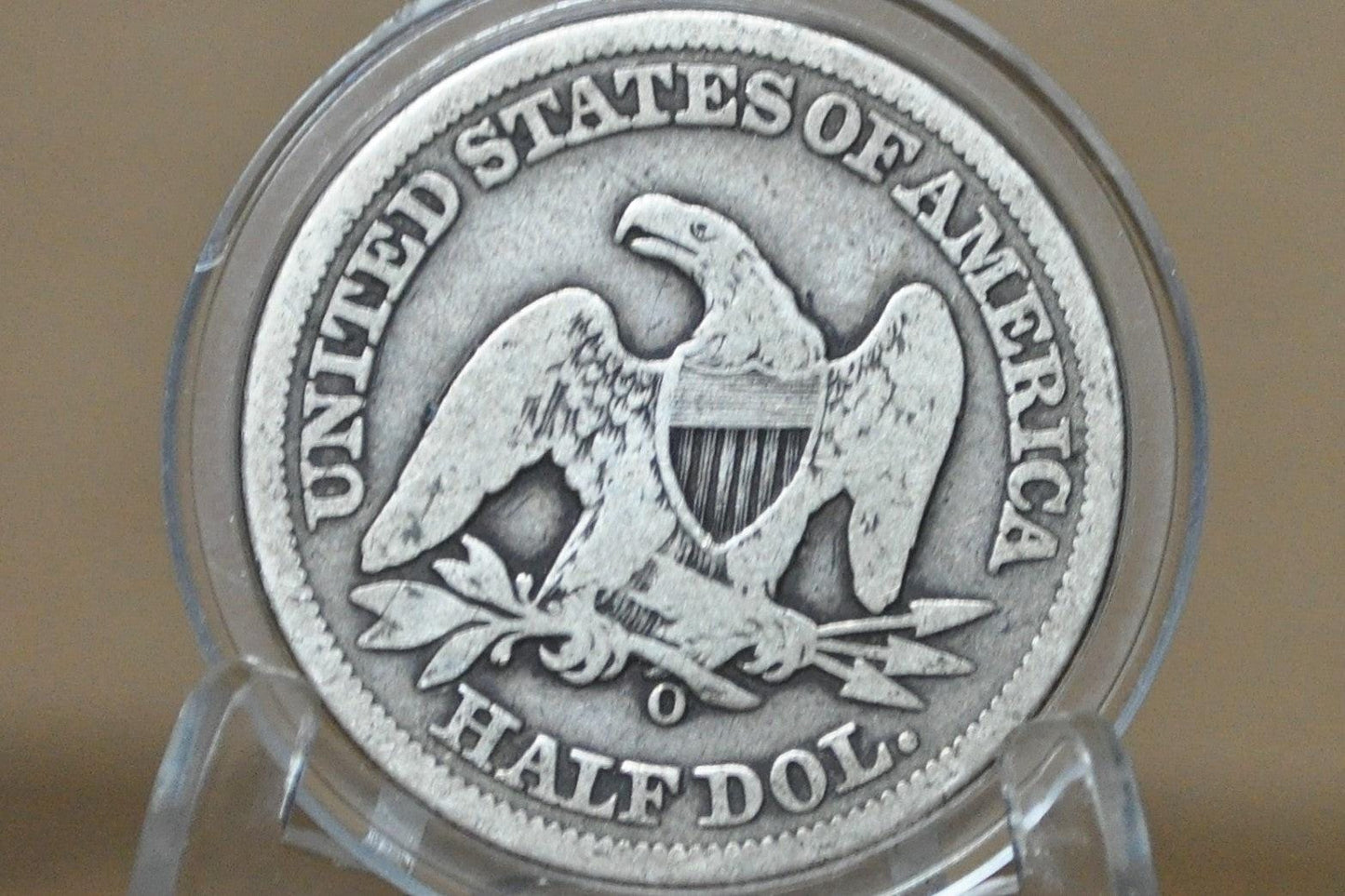 1858-O Seated Liberty Half Dollar - VG Grade / Condition - 1858O Liberty Seated Silver Half Dollar With Arrows