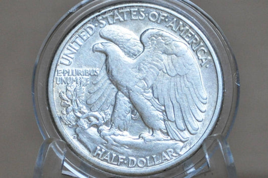 1937-D Walking Liberty Silver Half Dollar - Choose by Grade - Denver Mint - 1937D Half Dollar / 1937 D Half Dollar, Better Date