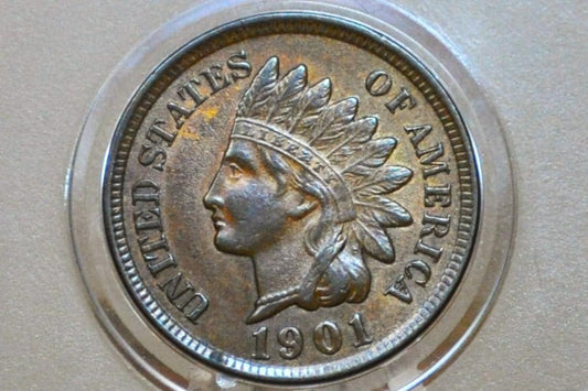1901 Indian Head Penny - Choose by Grade / Condition - Indian Head Cent 1901