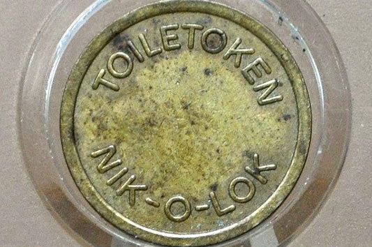 Nik-O-Lok TioleToken - Restroom Token From Nik-O-Lok -Tioletoken Nik-O-Lok