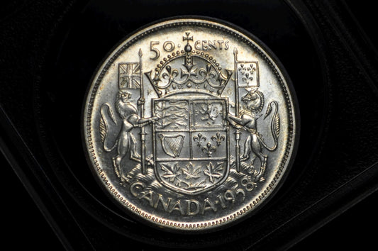 1940-1959 Canadian Silver Half Dollars - XF-BU (Extremely Fine to Unc.) - 80% Silver - 50 Cent Silver Canada Fifty Cents Canadian