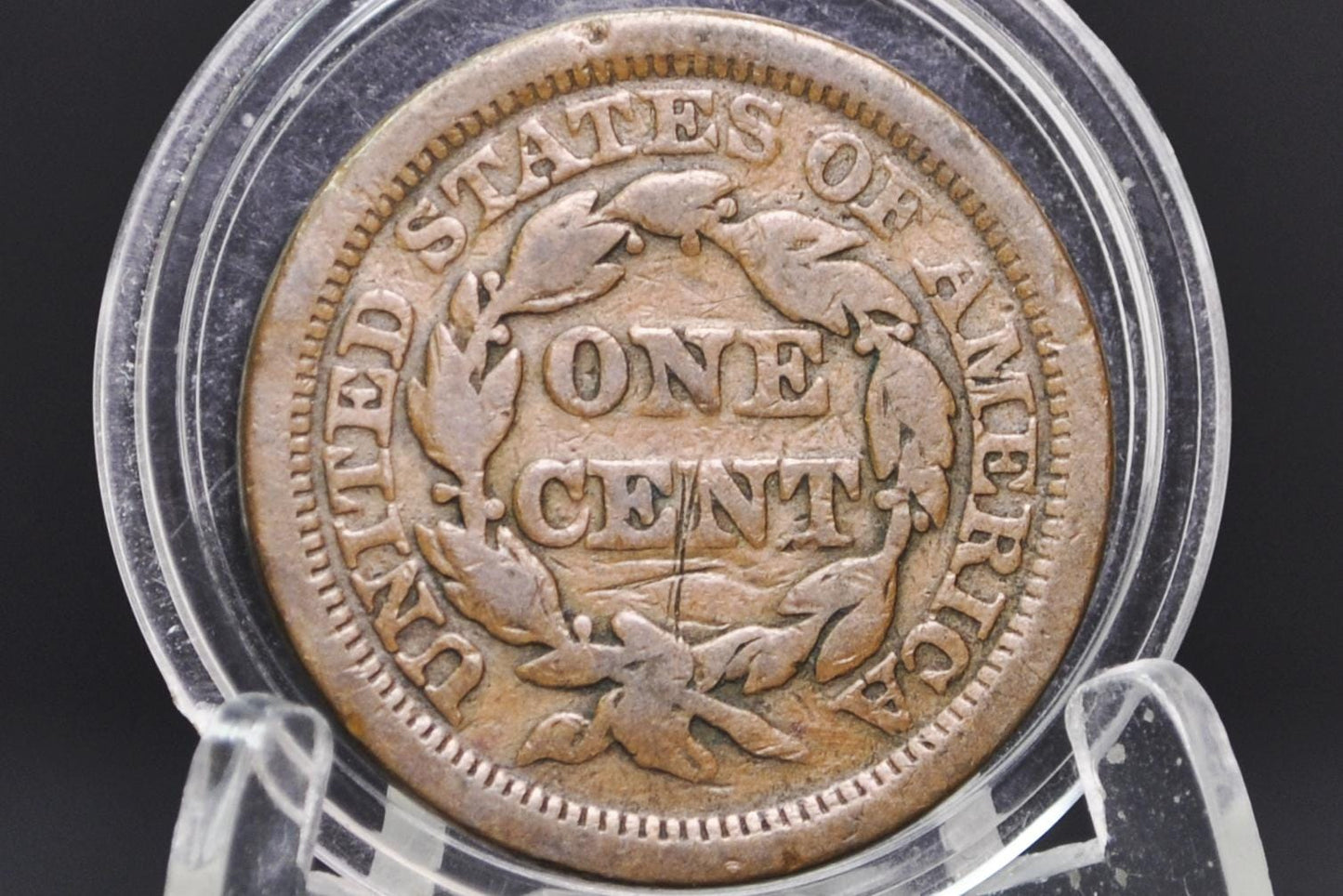 Scarce 1843 Braided Hair Large Cent Mature Head Large Letter Variety VG VG+ PCGS# 405845 OR 403943