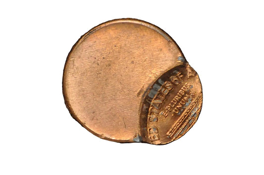 75% Off-Center Lincoln Penny Strike Error Rare Coin - No Date Extreme Error Lincoln Penny 75 Percent Off-Center Strike